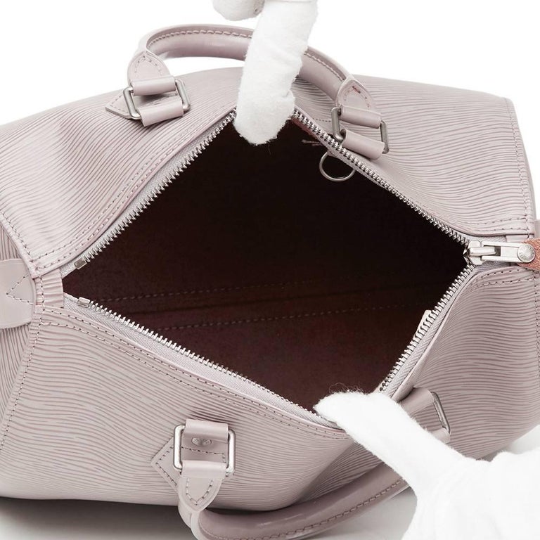 Louis Vuitton Louis Vuitton Speedy 25 Lilac Epi Leather City Hand Bag