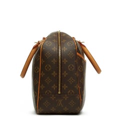 2001 Louis Vuitton Brown Coated Monogram Canvas Deauville