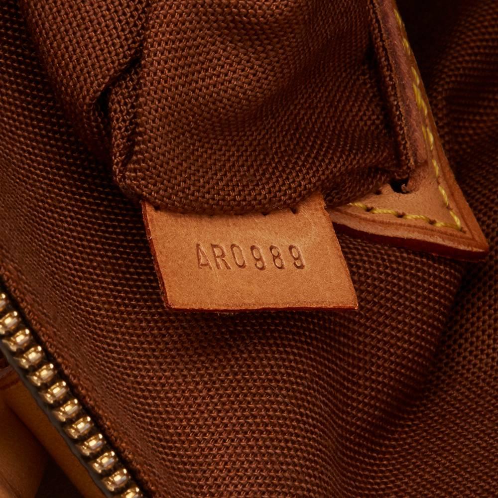 1999 Louis Vuitton Brown Coated Monogram Canvas Alma PM 1