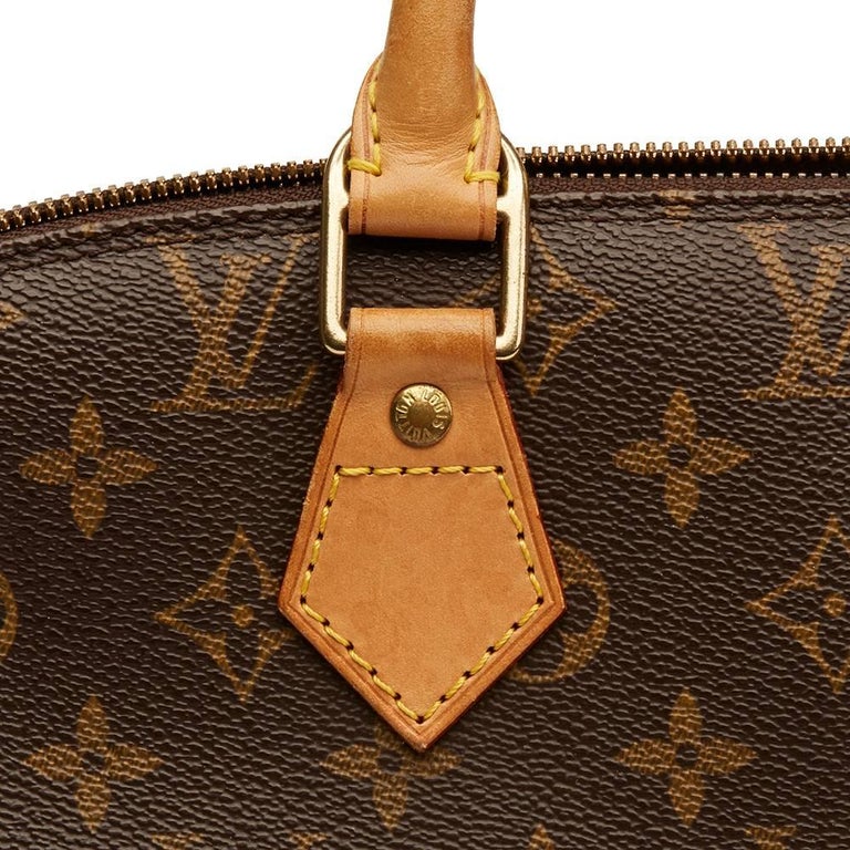 2001 Louis Vuitton Brown Coated Monogram Canvas Alma PM