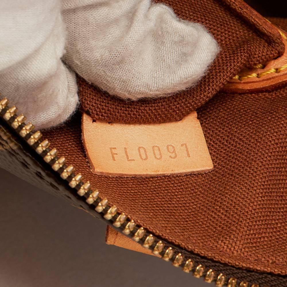 2001 Louis Vuitton Brown Coated Monogram Canvas Alma PM 1