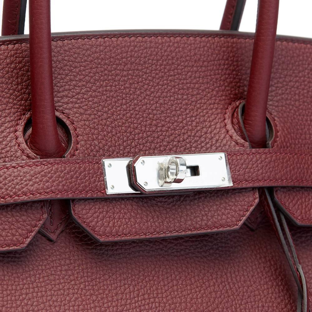 2017 Hermes Bordeaux Togo Leather Birkin 35cm 1