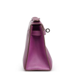 2010 Hermes Anemone Swift Leather Kelly Pochette