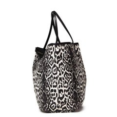 2011 Givenchy Black And White Leopard Print Canvas Large Antigona Tote