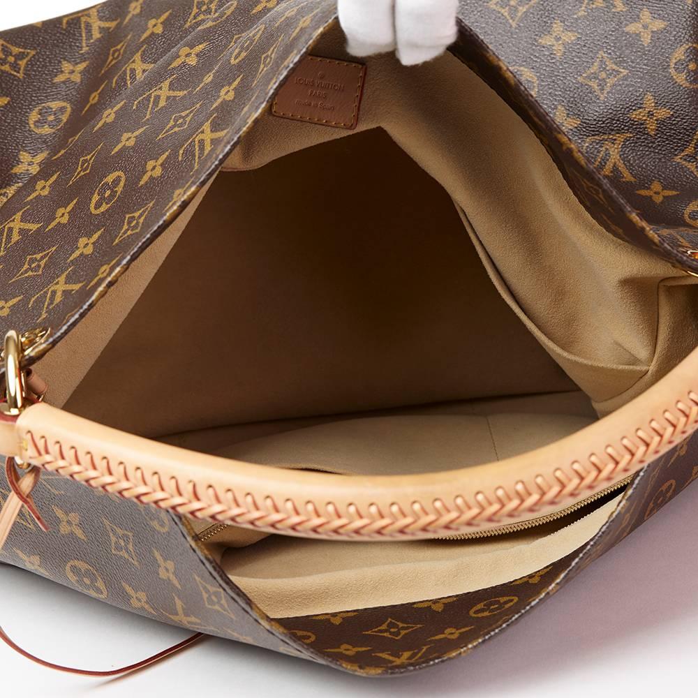 2013 Louis Vuitton Brown Coated Monogram Canvas Artsy MM 3