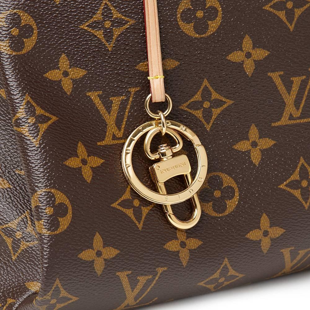 Women's 2013 Louis Vuitton Brown Coated Monogram Canvas Artsy MM