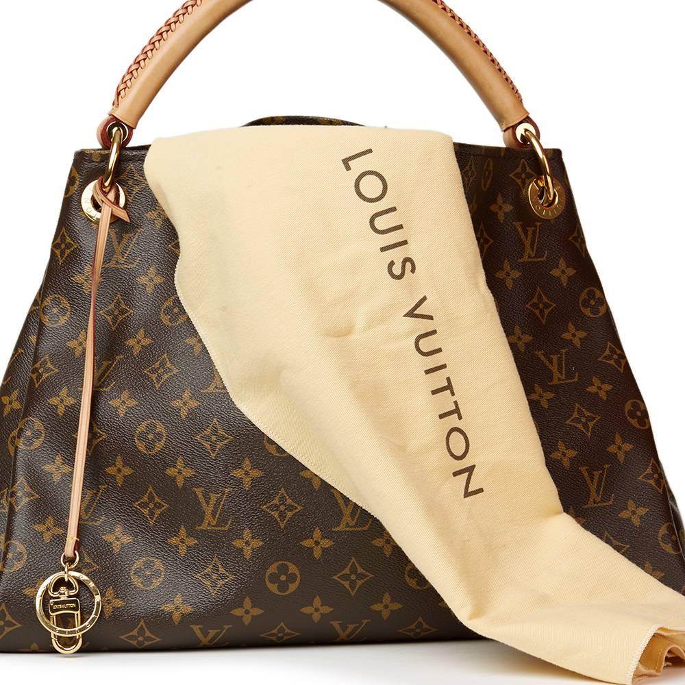 2013 Louis Vuitton Brown Coated Monogram Canvas Artsy MM 4