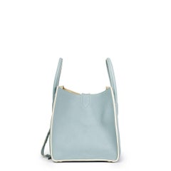 2017 Celine Cloud Blue Calfskin Leather Medium Phantom Luggage Tote