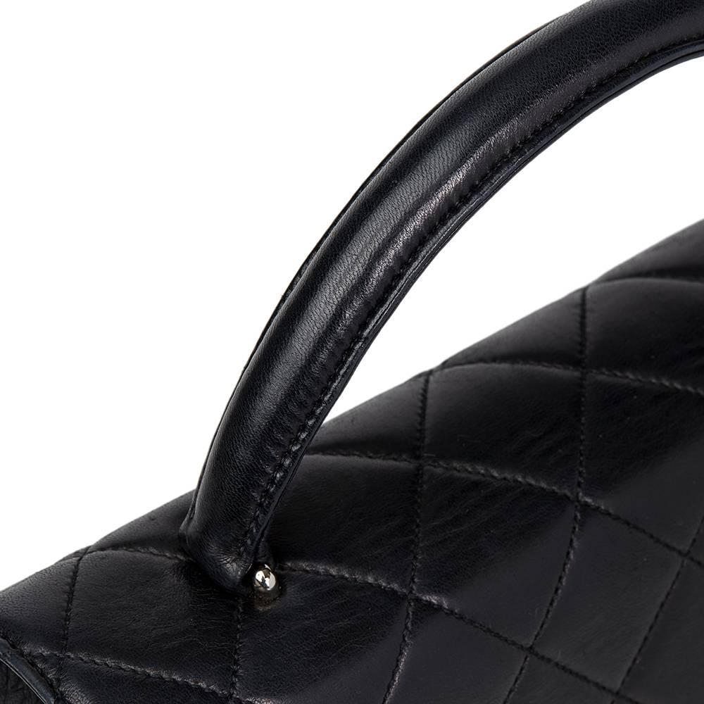 Chanel Black Quilted Lambskin Timeless Kelly  2