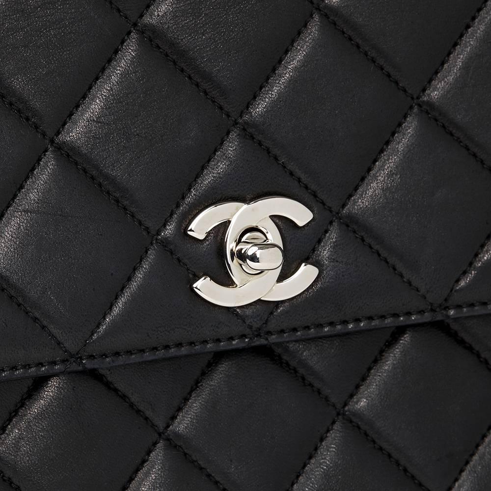 Chanel Black Quilted Lambskin Timeless Kelly  1