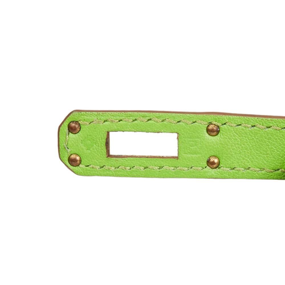 2012 Hermes Apple Green Swift Leather Kelly Danse 1