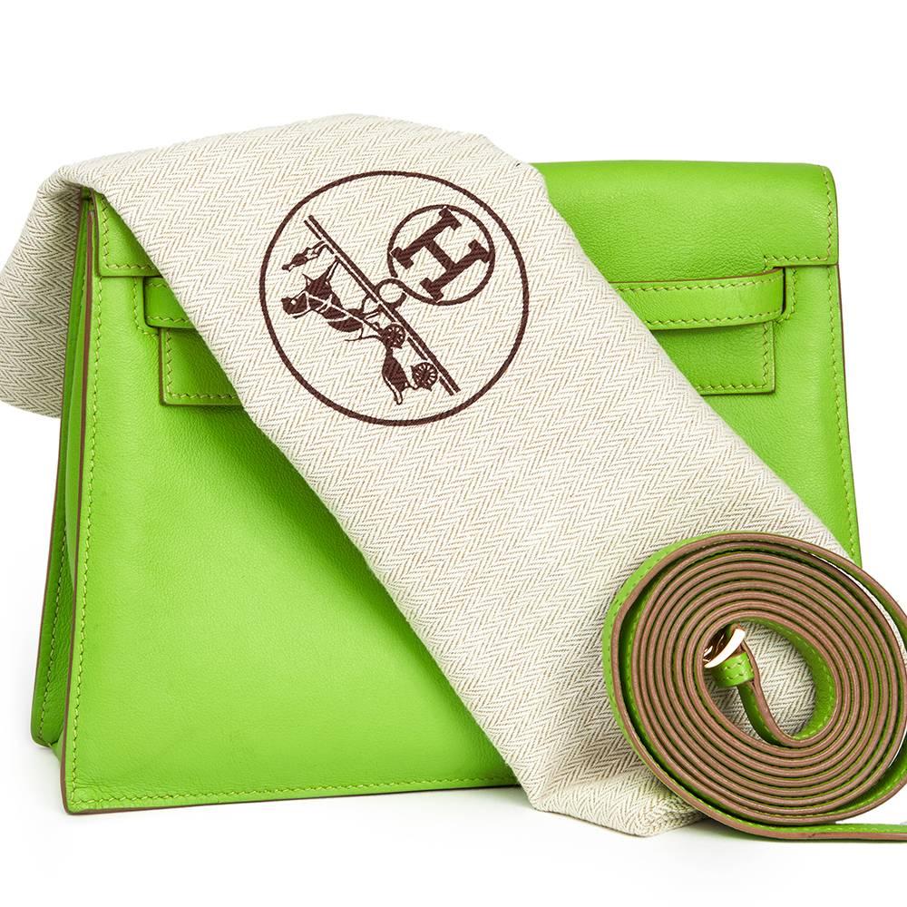 2012 Hermes Apple Green Swift Leather Kelly Danse 2