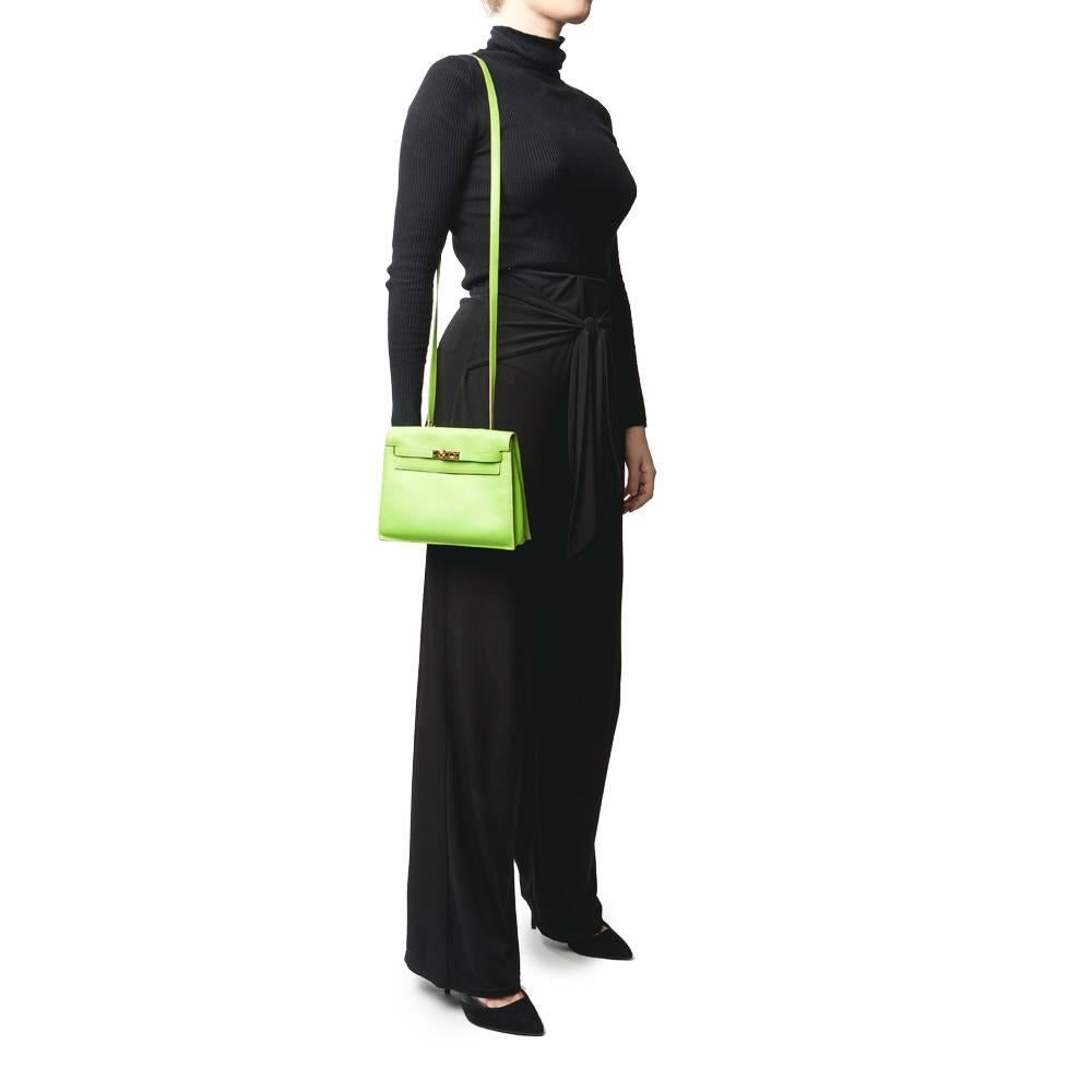 2012 Hermes Apple Green Swift Leather Kelly Danse 3
