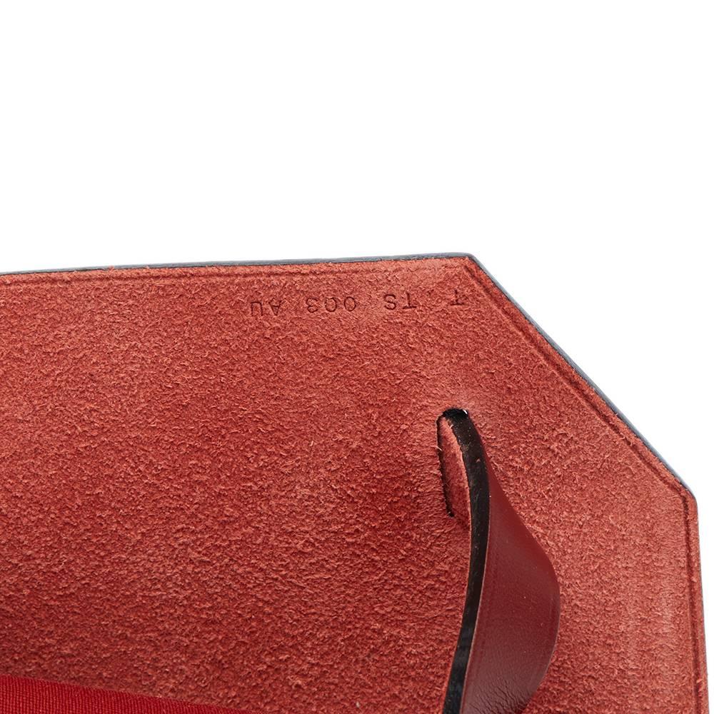 Hermes Rouge H Hunter Cowhide Leather and Rouge Venitienne Canvas  1