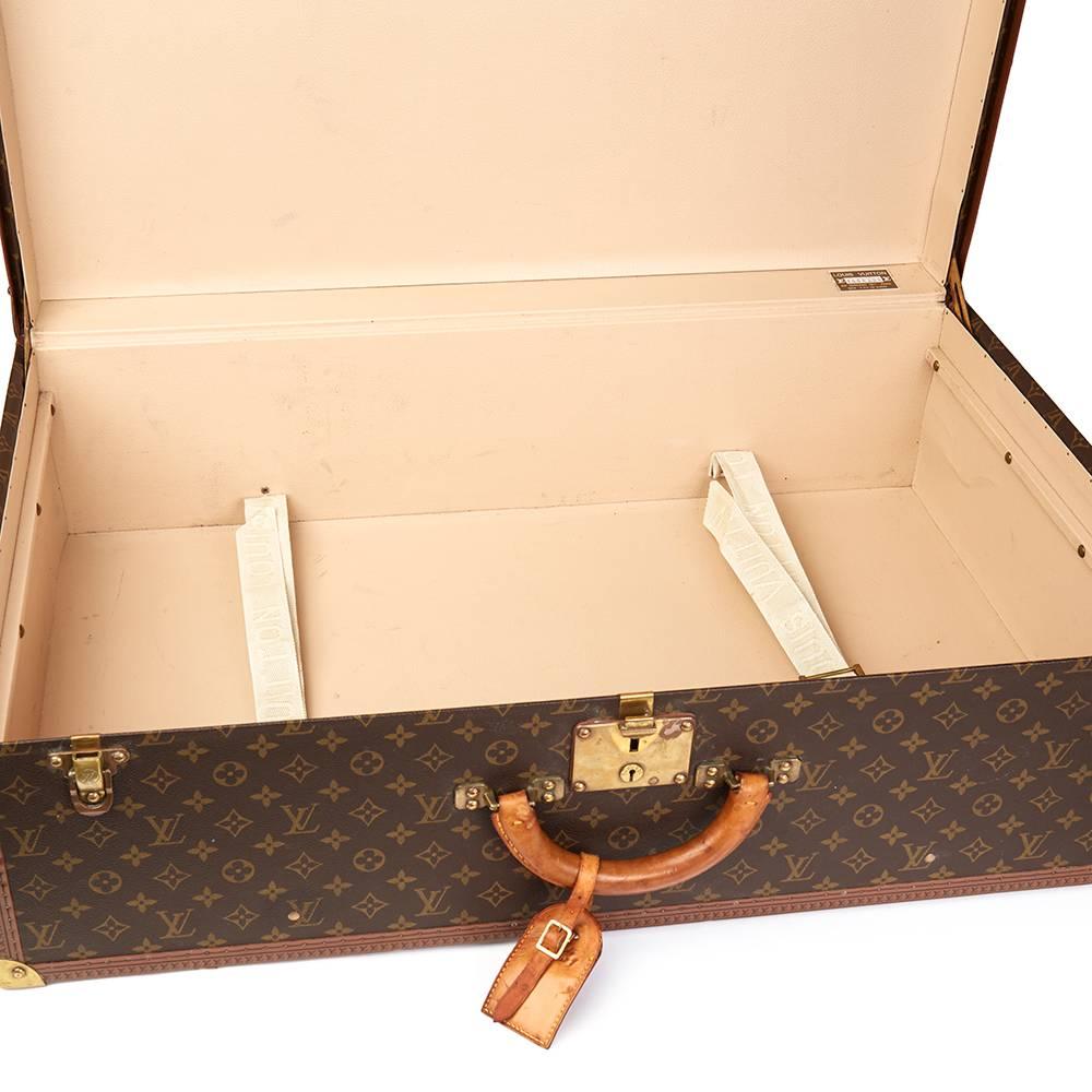 Louis Vuitton Brown Monogram Coated Canvas Vintage Alzer Trunk, 1980s 3