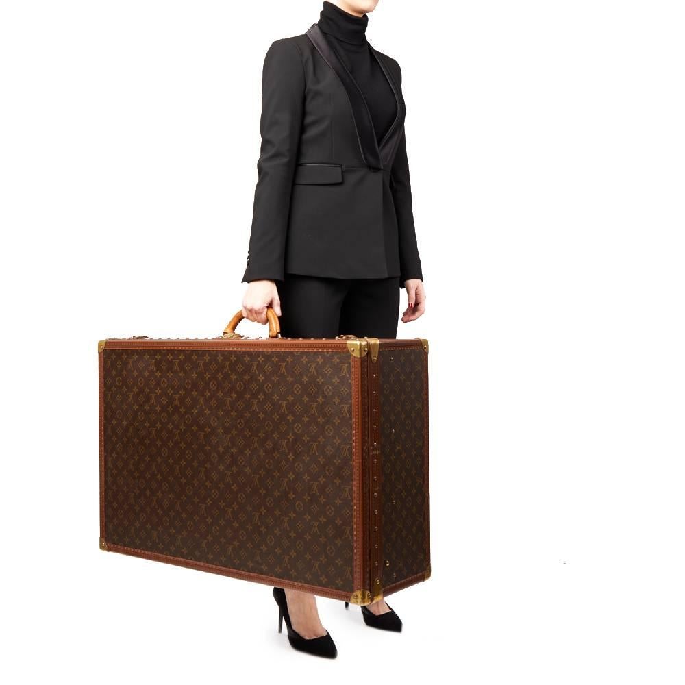 Louis Vuitton Brown Monogram Coated Canvas Vintage Alzer Trunk, 1980s 5