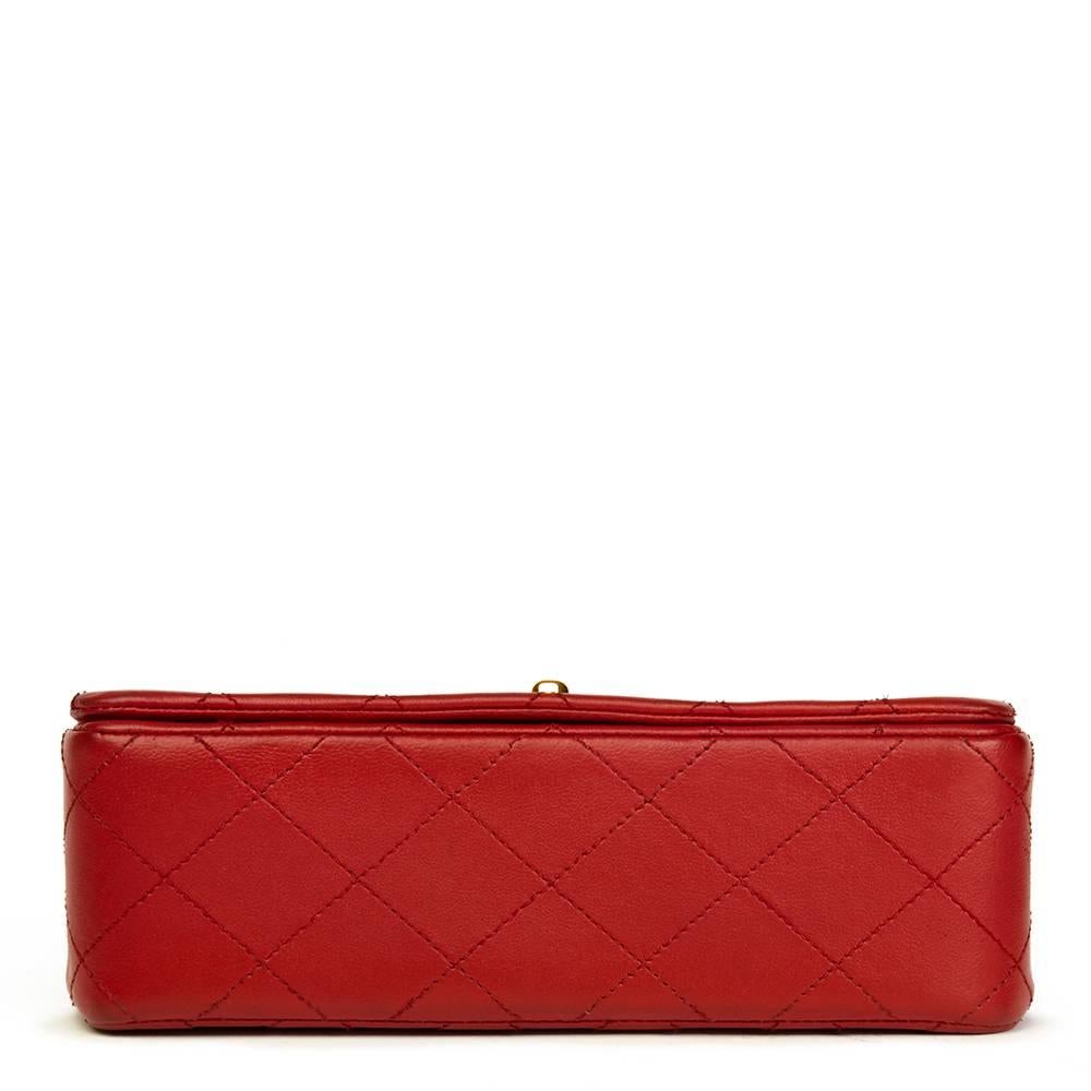 red vintage chanel bag