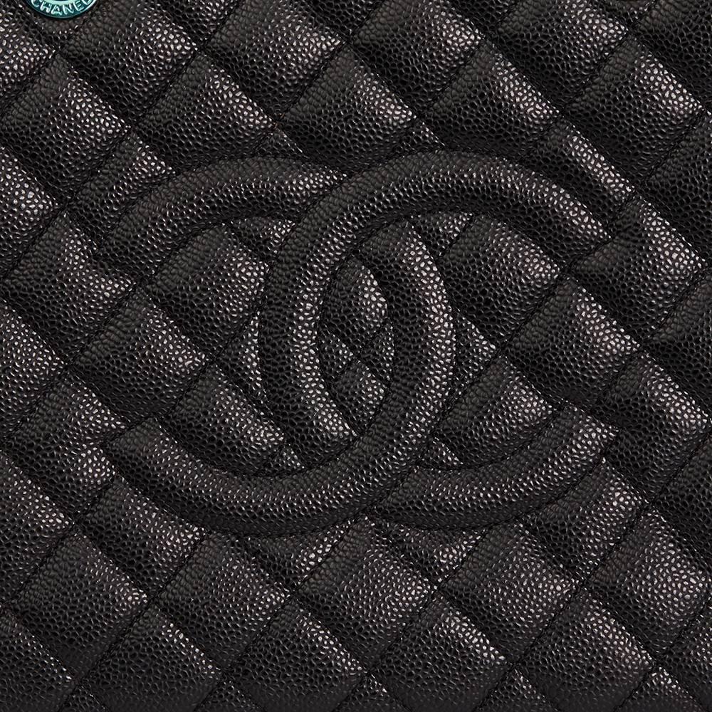 Women's Chanel Black Caviar Leather Grand Shopping Tote XL 