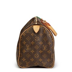 Louis Vuitton Brown Coated Monogram Canvas Vert Perforated Speedy 30