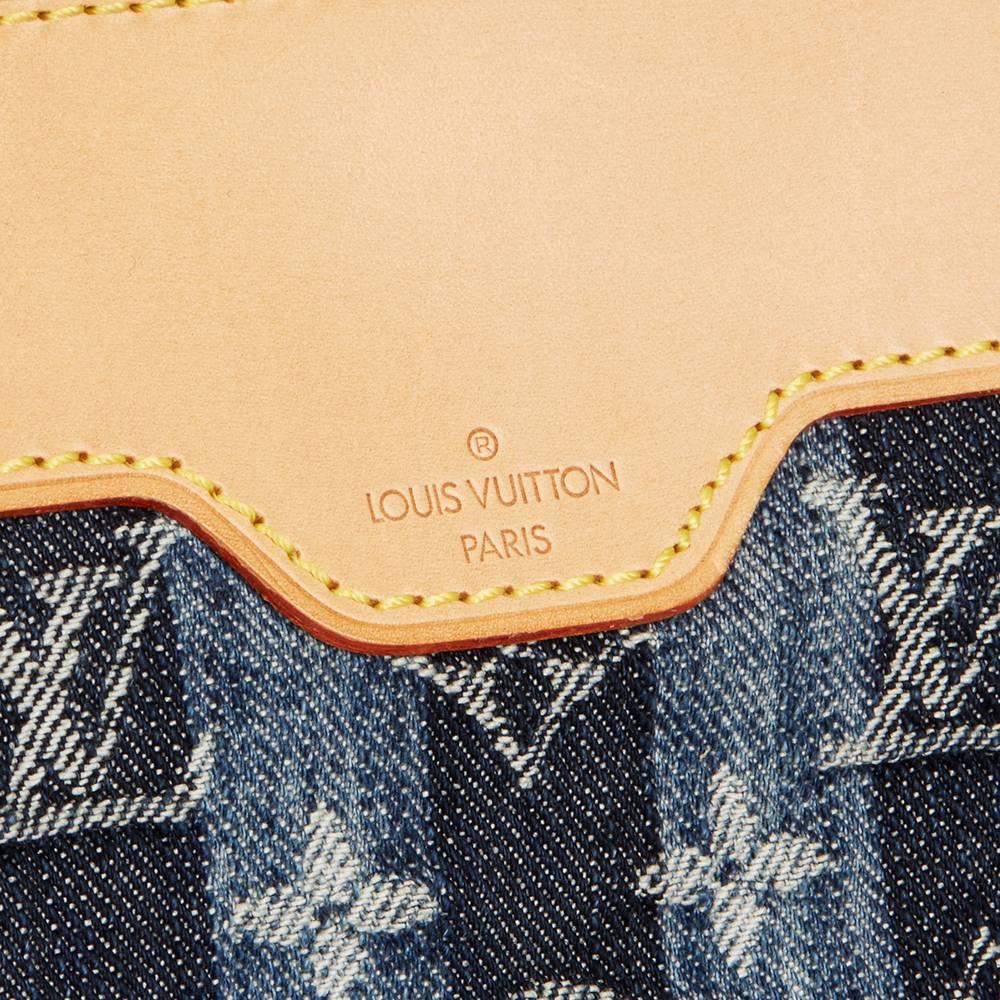Louis Vuitton Blue Demin Monogram Porte Epaule Raye GM  2