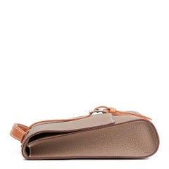 Hermes Etoupe Fjord Leather & Hunter Calfskin Leather Etriviere II