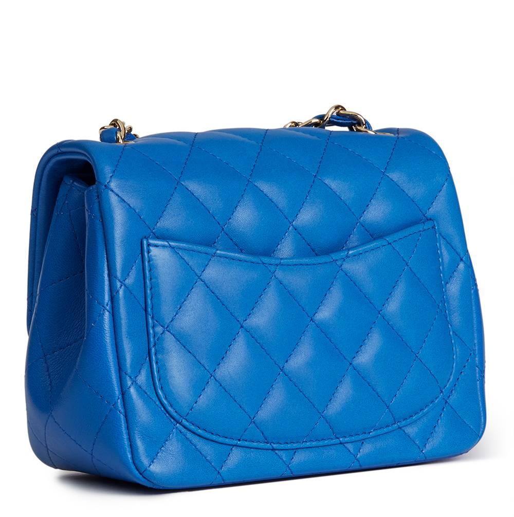 chanel mini flap bag blue