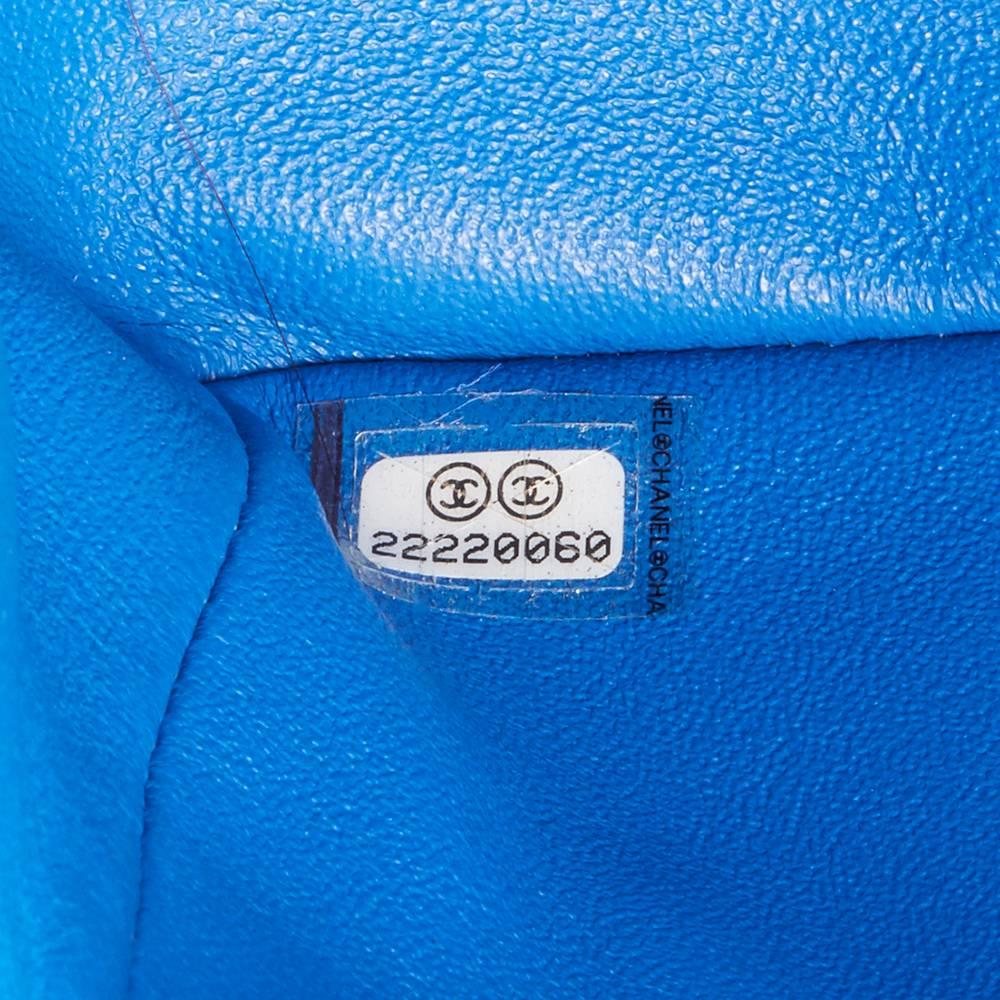 Women's Chanel Blue Quilted Lambskin Mini Flap Bag 