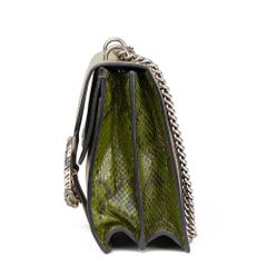 2016 GG Supreme Coated Canvas & Green Python Leather Medium Dionysus