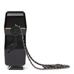 Chanel Black Glittered Plexiglass Robot Minaudiere