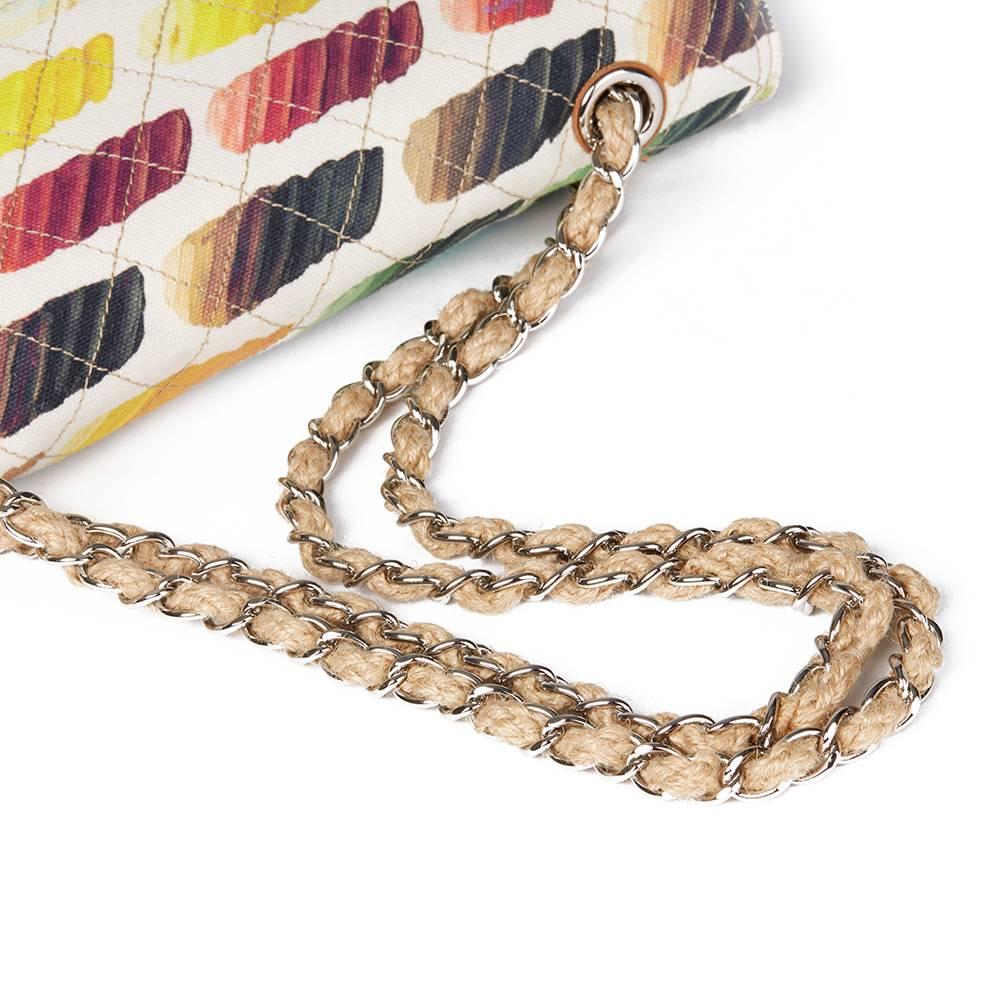 Women's Chanel Multicolour Quilted Canvas Watercolour Colourama Flap Bag 