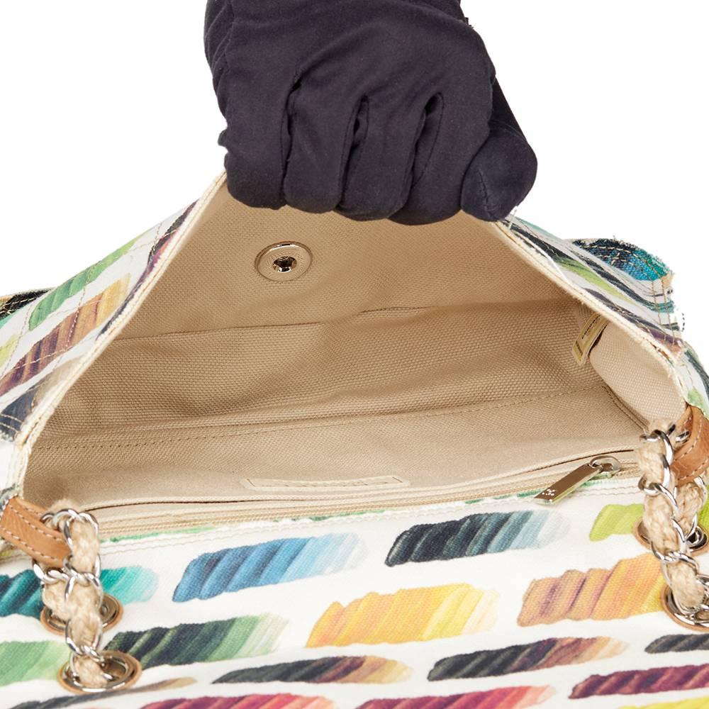 Chanel Multicolour Quilted Canvas Watercolour Colourama Flap Bag  2