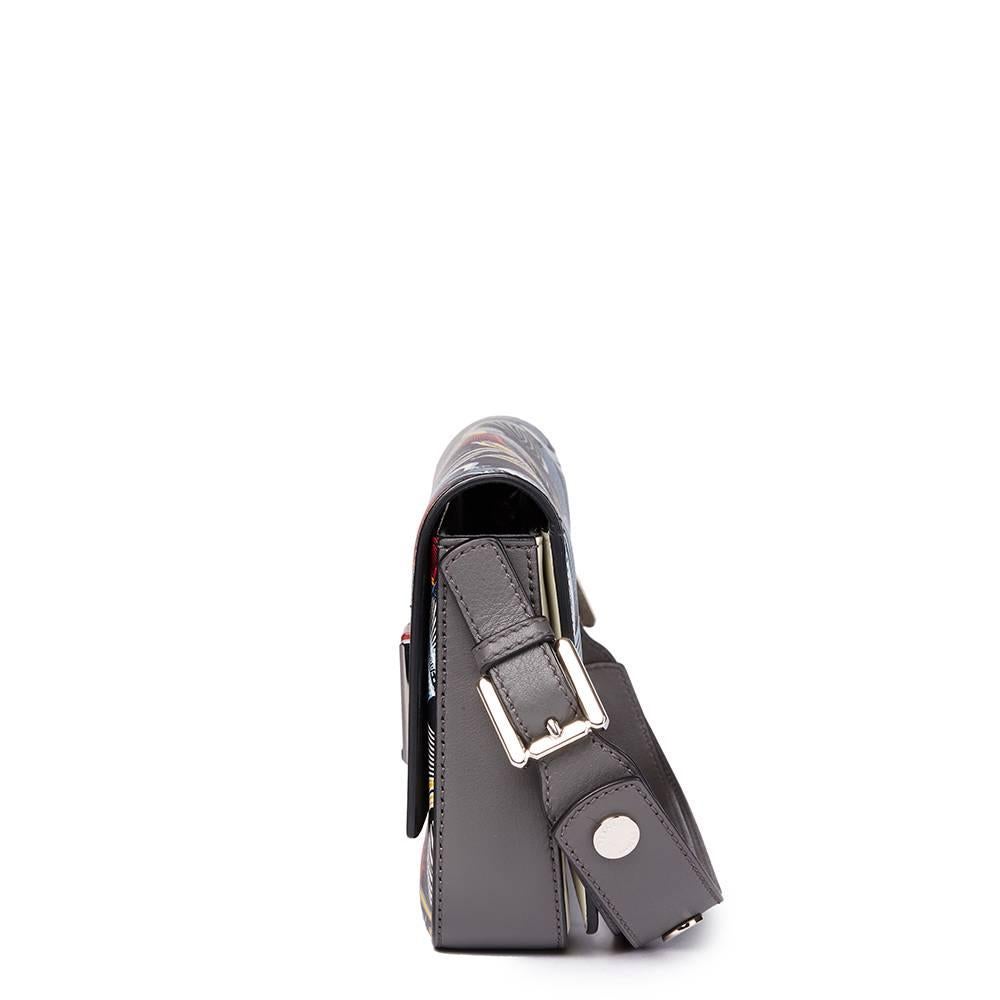 FENDI
Grey & Blue Orchid Print Calfskin Leather 3Baguette 

Reference: HB1573
Age (Circa): 2015
Accompanied By: Fendi Dust Bag
Authenticity Details: Authenticity Tags (Made in Italy)
Gender: Ladies
Type: Shoulder
Colour: Multicolour
Hardware: