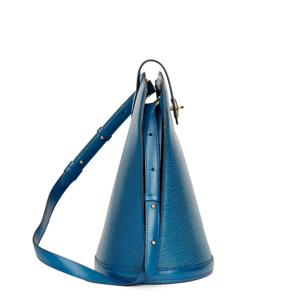 louis vuitton vintage blue purse