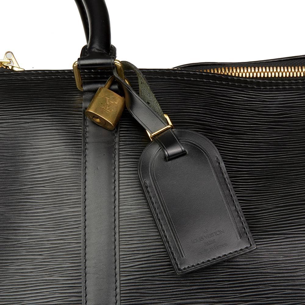 Louis Vuitton Black Epi Leather Vintage Keepall 2