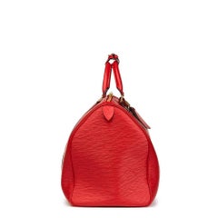 Louis Vuitton Rot Epi Leder Vintage Keepall 55