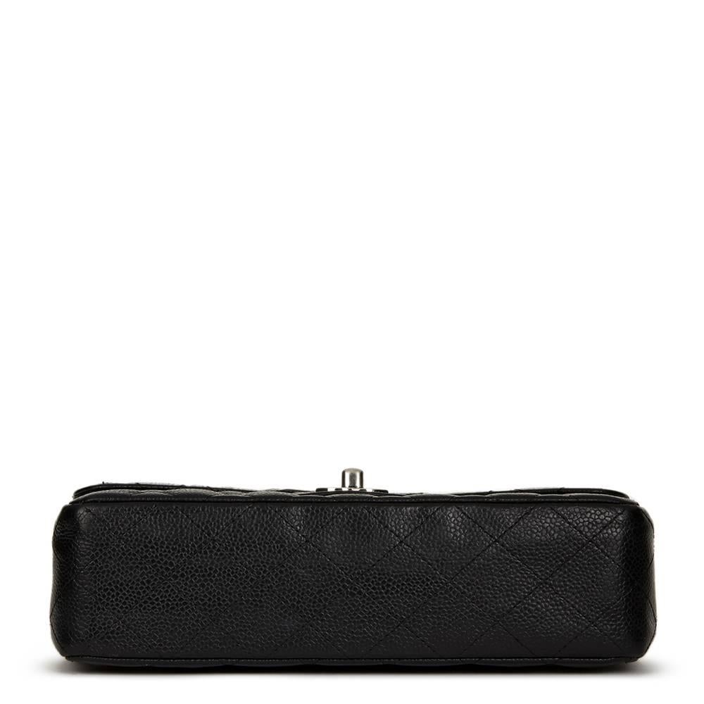 2005 Chanel Black Quilted Caviar Leather Small Classic Double Flap 1
