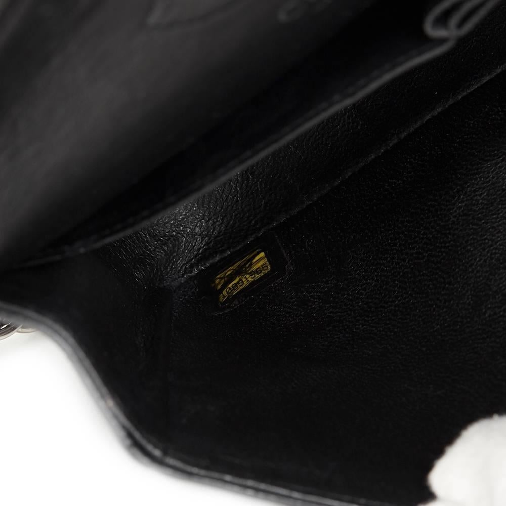 2005 Chanel Black Quilted Caviar Leather Small Classic Double Flap 5
