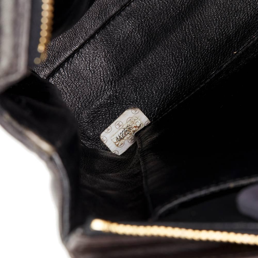 1997 Chanel Black Quilted Lambskin Vintage Timeless Shoulder Bag  4