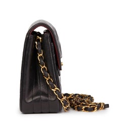 1996 Chanel Black Quilted Lambskin Vintage Classic Single Flap Bag