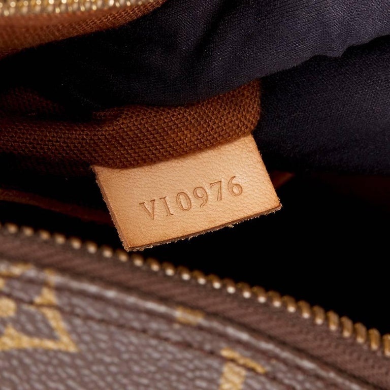 Alma cloth handbag Louis Vuitton Brown in Cloth - 19720872