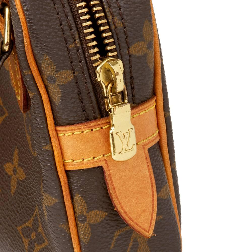 2002 Louis Vuitton Brown Monogram Coated Canvas Marly Bandouliere 3