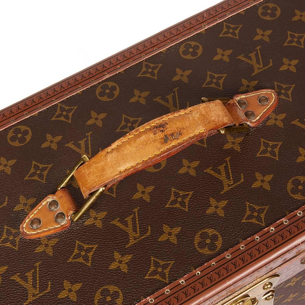 1980 Louis Vuitton Brown Monogram Coated Canvas Vintage Wardrobe Trunk 2