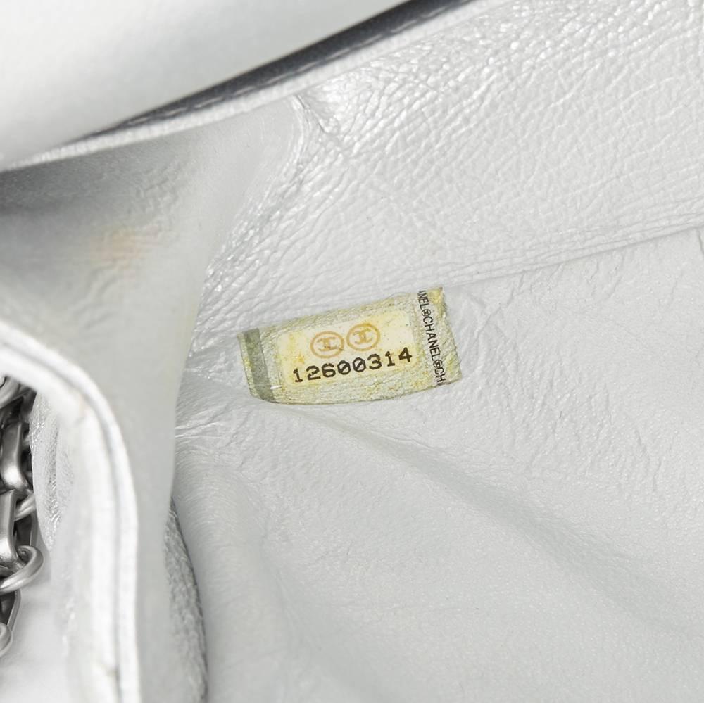 Chanel Silver Quilted Metallic Lambskin 2.55 Reissue 225 Double Flap Bag, 2009 3