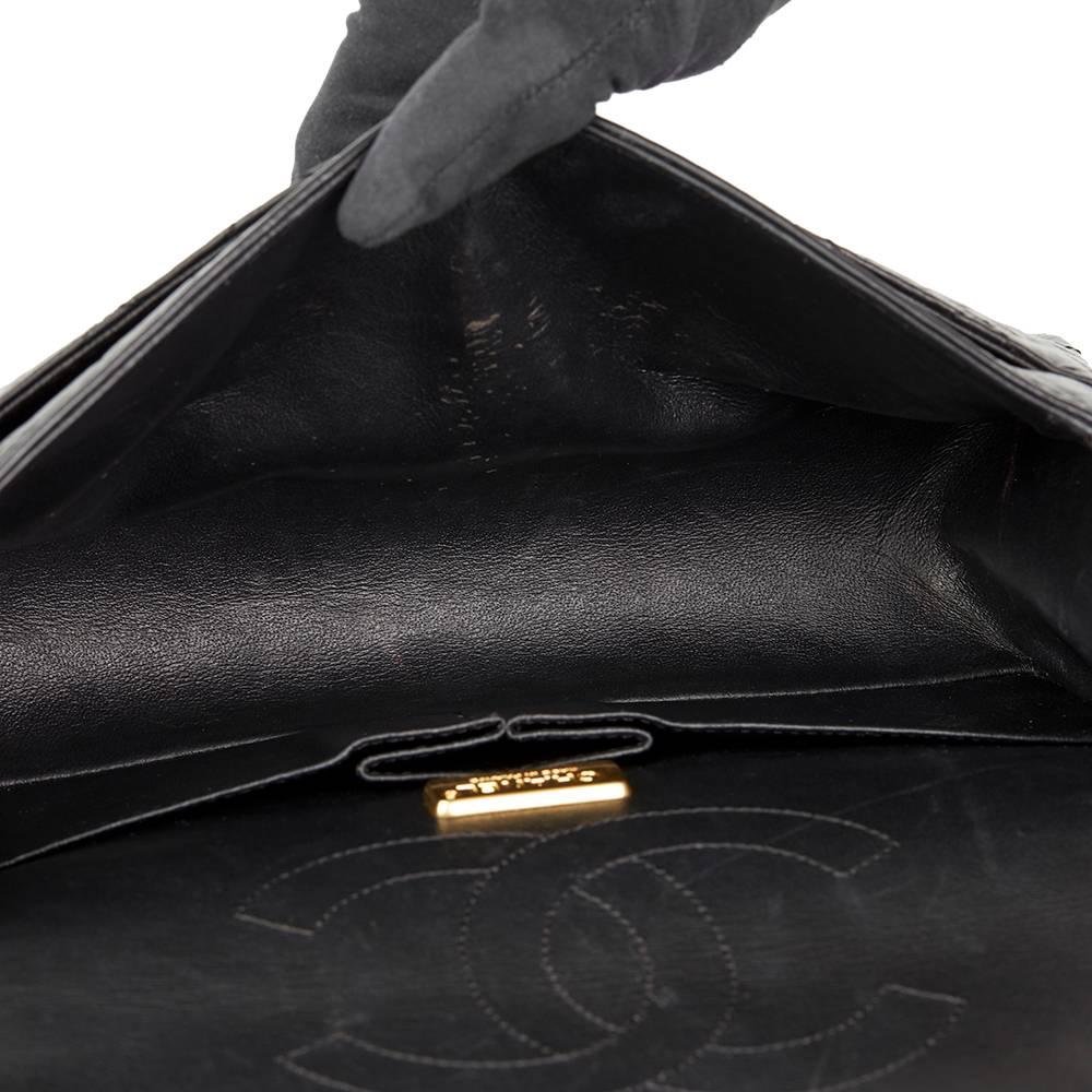 Chanel Black Aged Calfskin Casino Lucky Charms 2.55 Reissue 225 Double Flap Bag 1