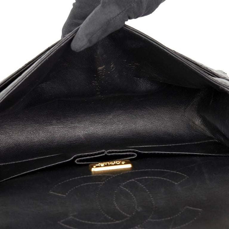 Chanel Black Aged Calfskin Casino Lucky Charms 2.55 Reissue 225 Double Flap  Bag