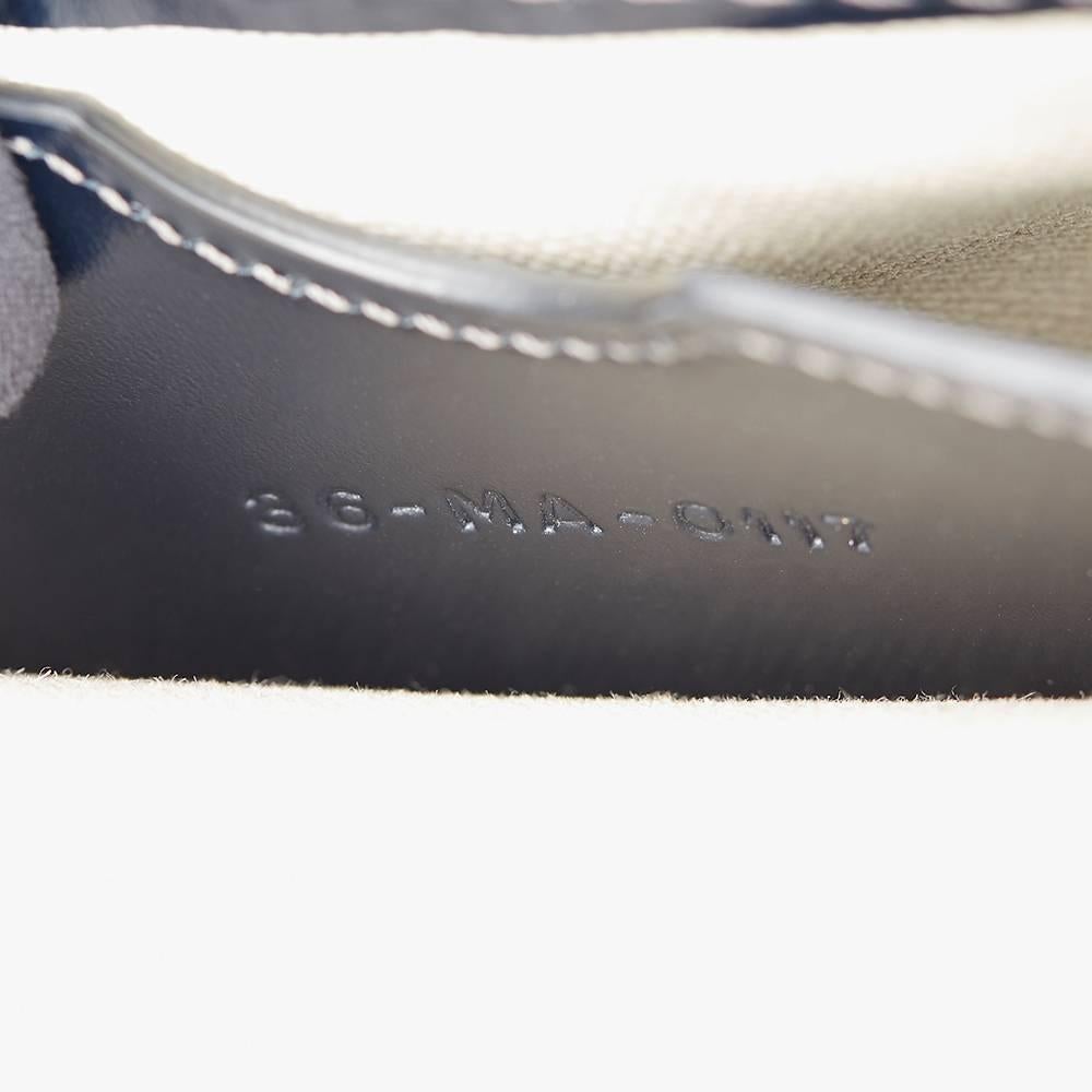 2017 Christian Dior Blue Monogram Canvas & Calfskin Leather Oblique Saddle Bag In Excellent Condition In Bishop's Stortford, Hertfordshire