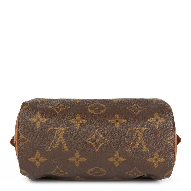 Nano speedy / mini hl leather clutch bag Louis Vuitton Brown in Leather -  20874649