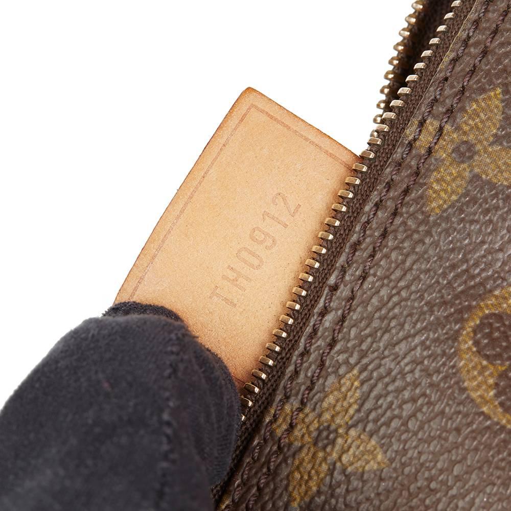 1992 Louis Vuitton Brown Monogram Coated Canvas Vintage Mini HL Speedy 1