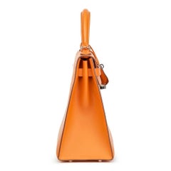 Hermes Orange H Calf Leather Kelly 32cm Sellier Bag, 2004