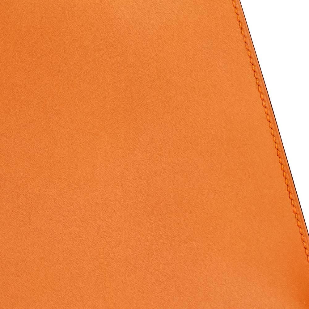 Hermes Orange H Calf Leather Kelly 32cm Sellier Bag, 2004  5